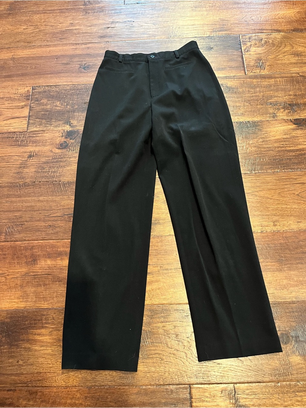 RAFAELLA. BLACK POLYESTER/RAYON/SPANDEX CASUAL PANTS. SIZE 6